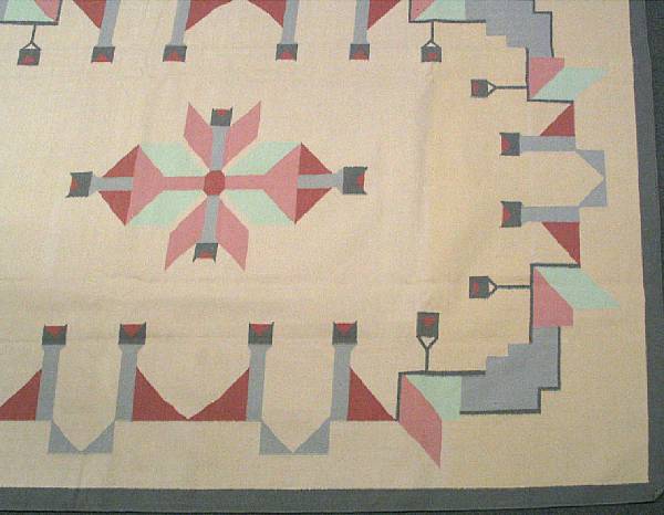 Appraisal: A Dhurrie kilim size approximately ft in x ft in