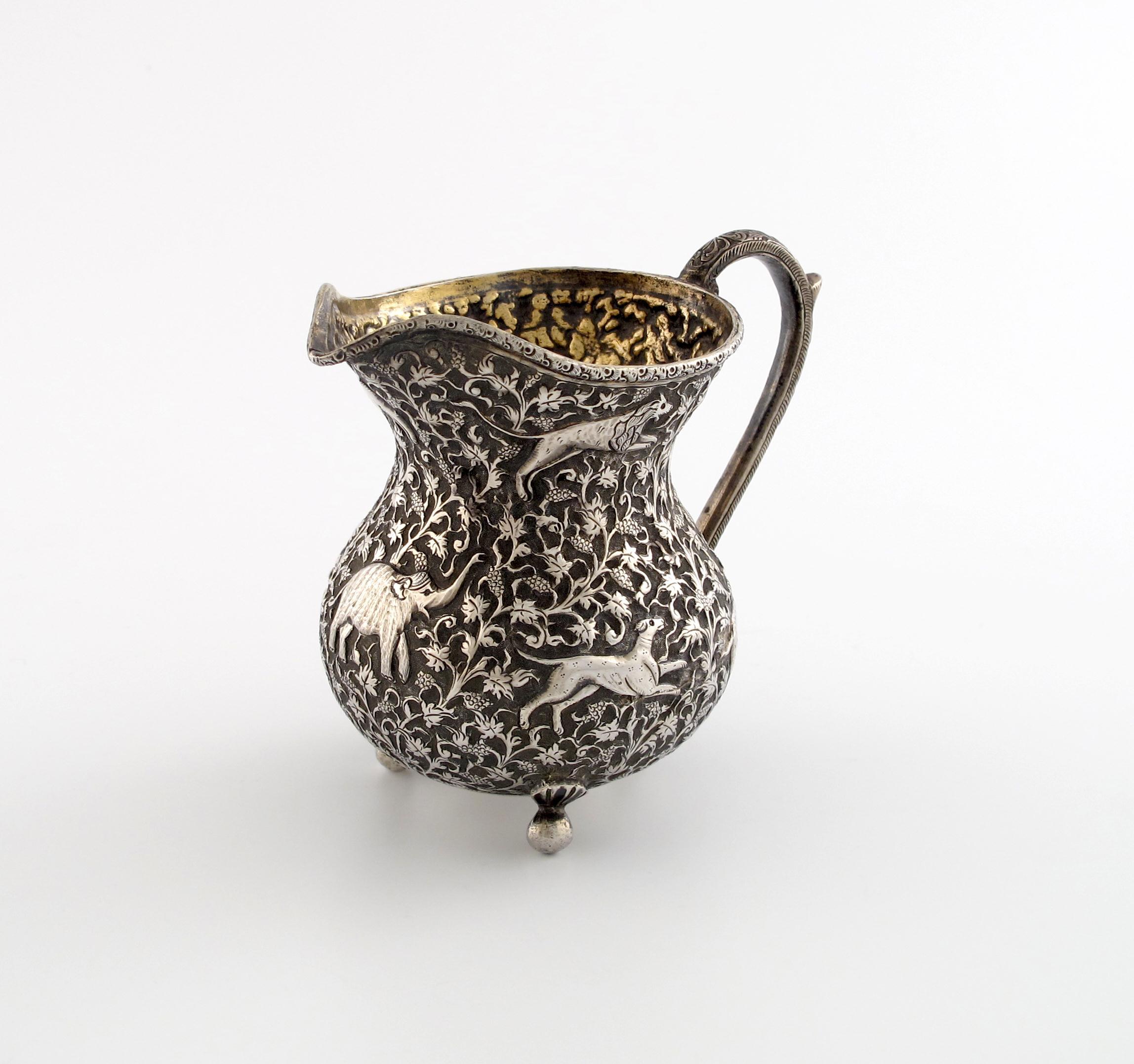 Appraisal: A late th century Indian silver cream jug