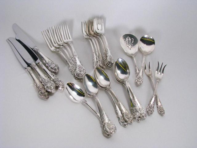 Appraisal: Set of Wallace ''Sir Christopher'' sterling including four dinner forks