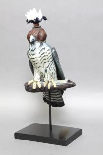 Appraisal: Karen Willenbrink-Johnsen American th c Hooded Peregrine Falcon Blown glass