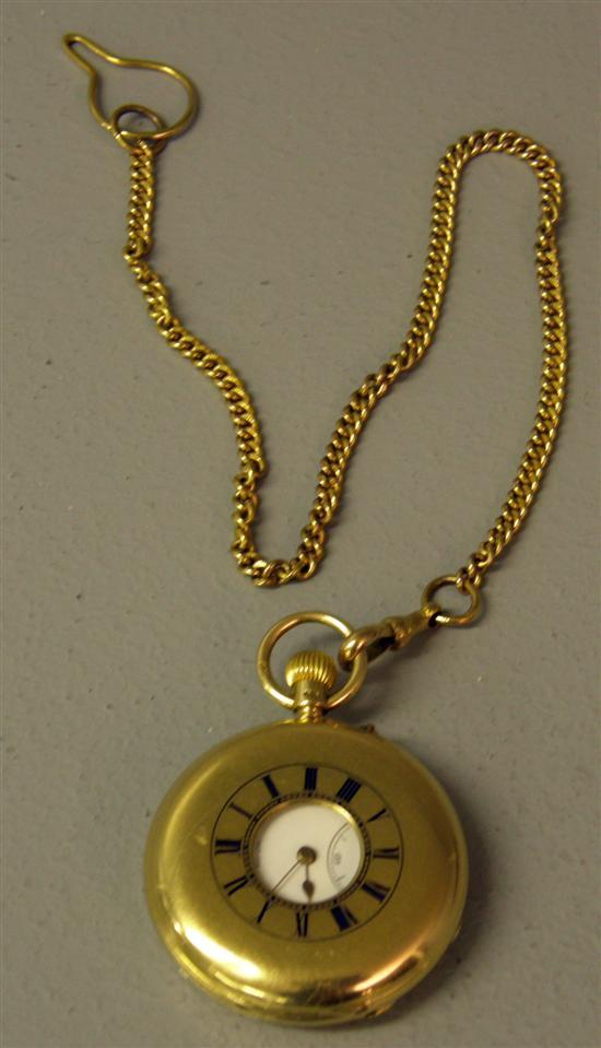 Appraisal: th Century ct gold pocket watch with subsidiary second dial