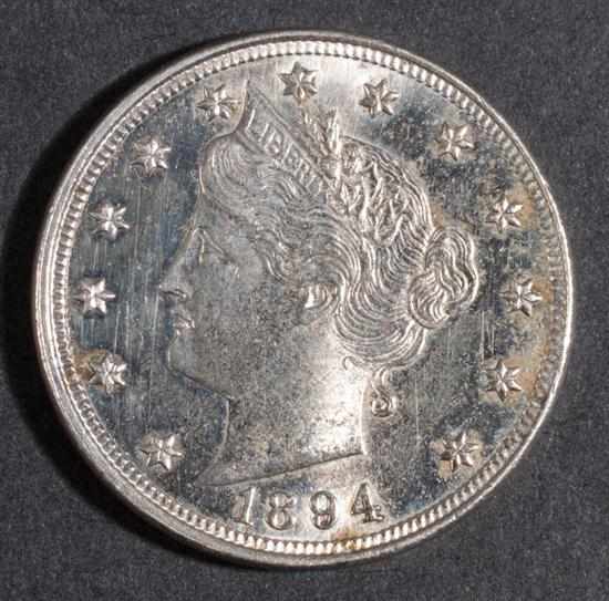 Appraisal: United States Liberty head type nickel five-cent piece Proof Estimate