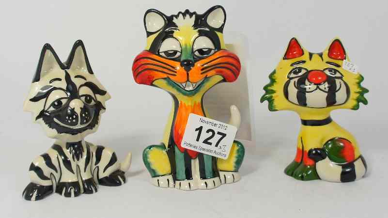 Appraisal: Lorna Bailey Limited Edition Comical Cats Fritz with Certificate Seated