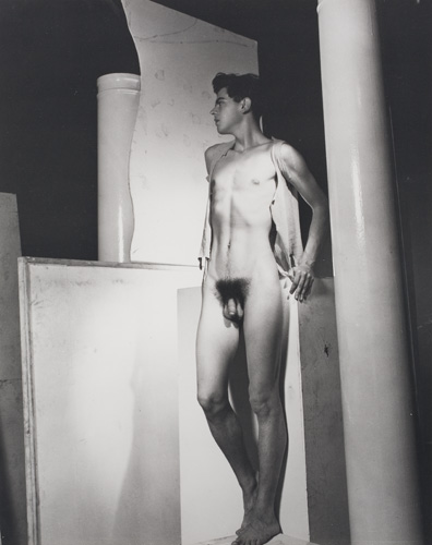 Appraisal: LYNES GEORGE PLATT - Frontal nude study of Alain Bouquillon