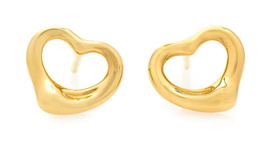 Appraisal: Sale Lot A Pair of Karat Yellow Gold Open Heat