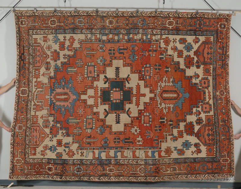 Appraisal: Serapi Carpet Northwest Persia last quarter th century slight even