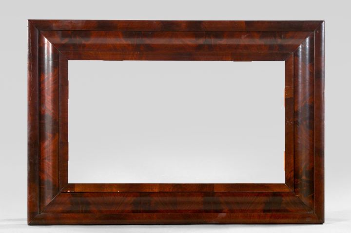 Appraisal: American Classical Mahogany Ogee Looking Glass Frame second quarter th