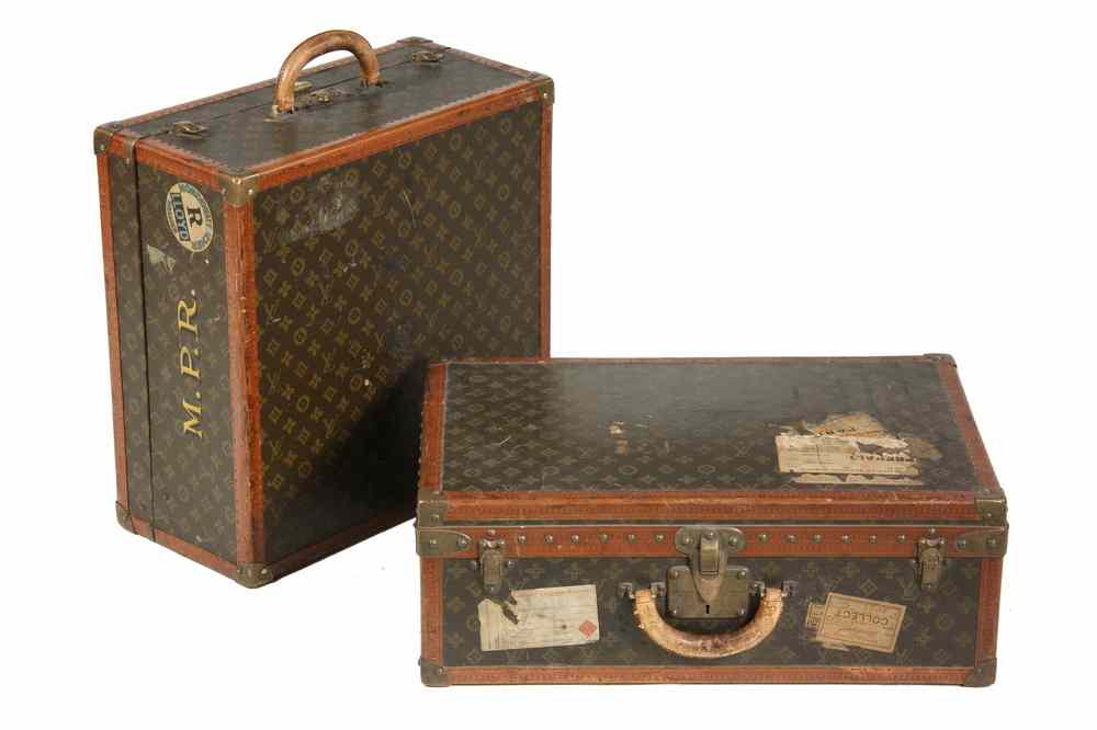 Appraisal: LOUIS VUITTON SUITCASES - Louis Vuitton travel suitcases is ''