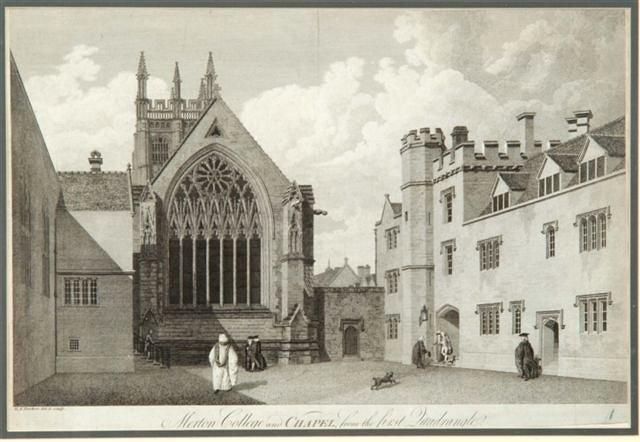 Appraisal: MICHELANGELO ROOKER - Merton College and Chapel from the First