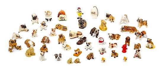 Appraisal: A Group of Sixty-Four Bulldog Figures Width of widest inches