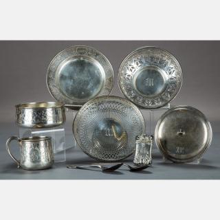 Appraisal: A Miscellaneous Collection of Sterling Silver and Silver Plated Serving