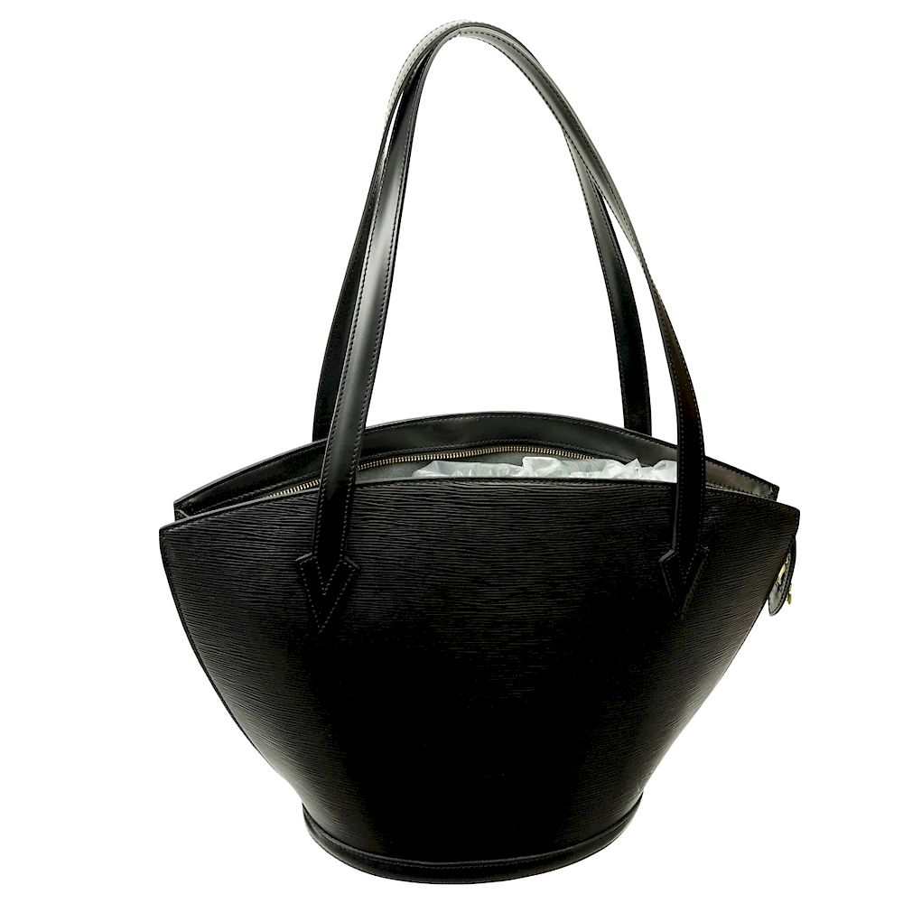 Appraisal: Louis Vuitton Black Epi St-Jacques Shopping Tote Louis Vuitton Black