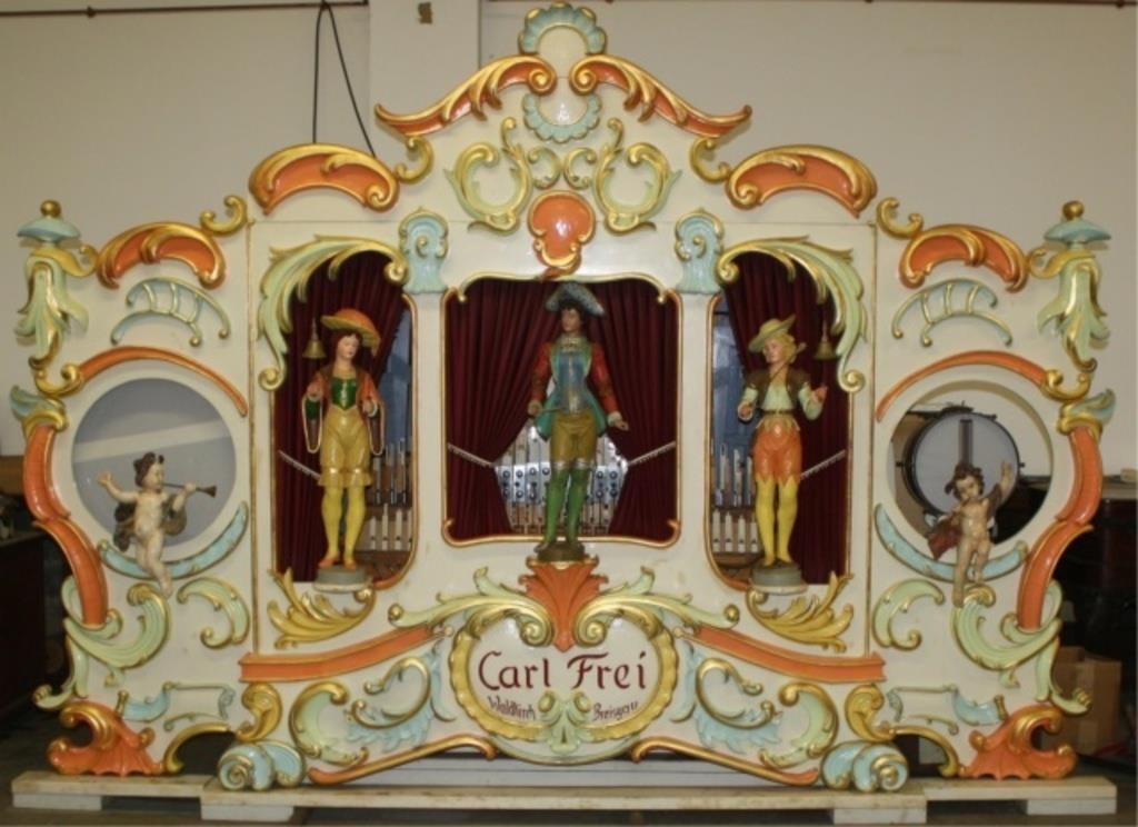 Appraisal: FAIRGROUNDS OR STREET ORGAN BY CARL FREI MADEin Breisgau Germany