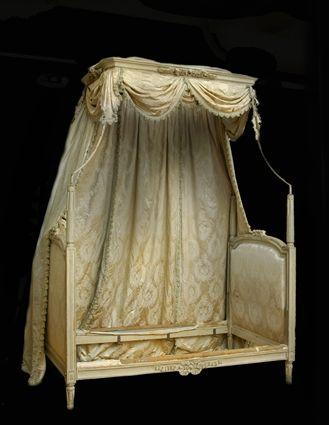 Appraisal: LOUIS XVI CARVED AND GREY PAINTED LIT A POLONAISE The