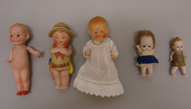 Appraisal: Lot of dolls Pink - glass eyes Painted bisque baby