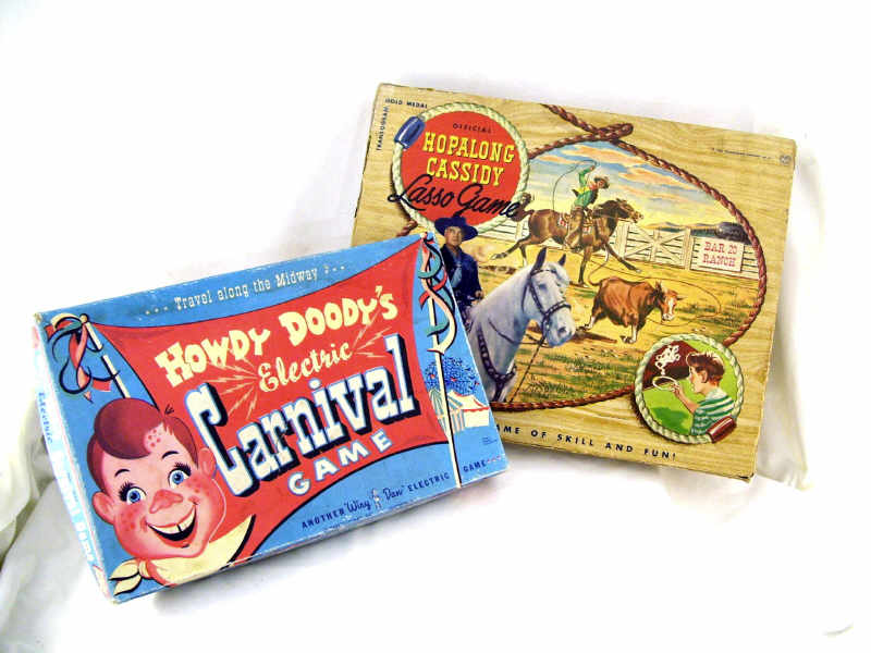 Appraisal: - 's Boxed Games Includes Hopalong Cassidy Lasso Game Transogram