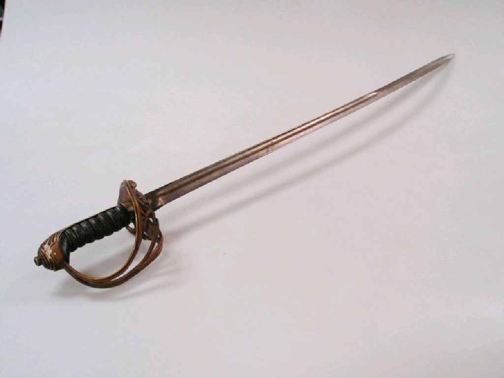 Appraisal: An Officer's dress sword with basket hilt