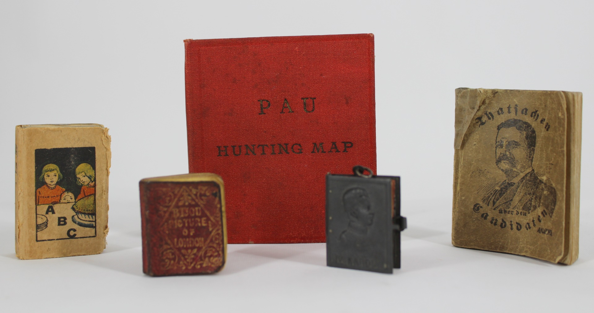 Appraisal: FDR Personal Library Miniature Books folding map Pau Hunting Map