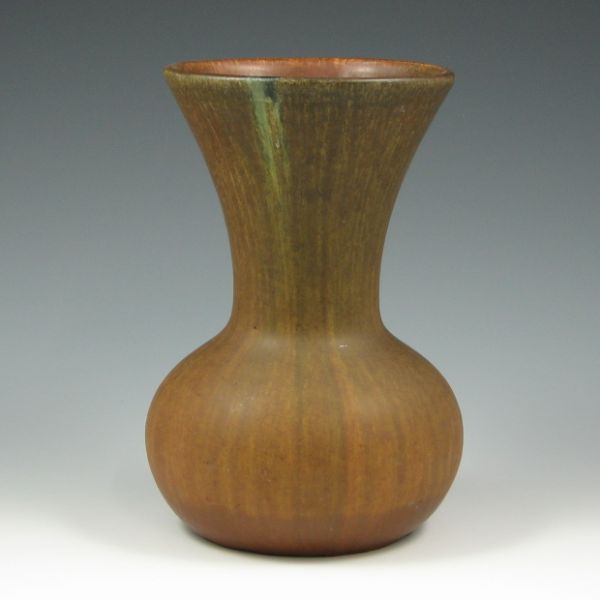 Appraisal: Weller Fruitone vase with excellent Arts Crafts matte brown glaze