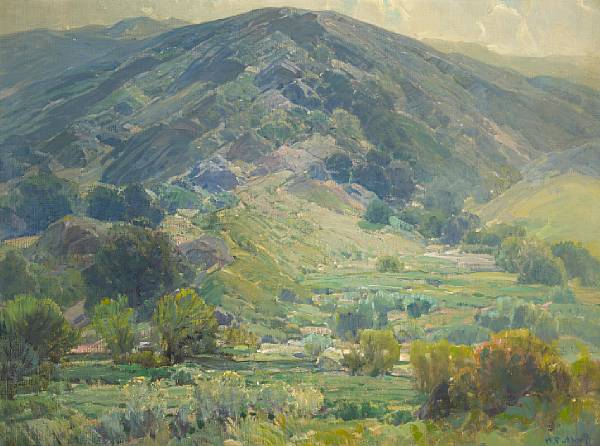 Appraisal: Hanson Puthuff American - 'Quiet Hills' signed 'H Puthuff '