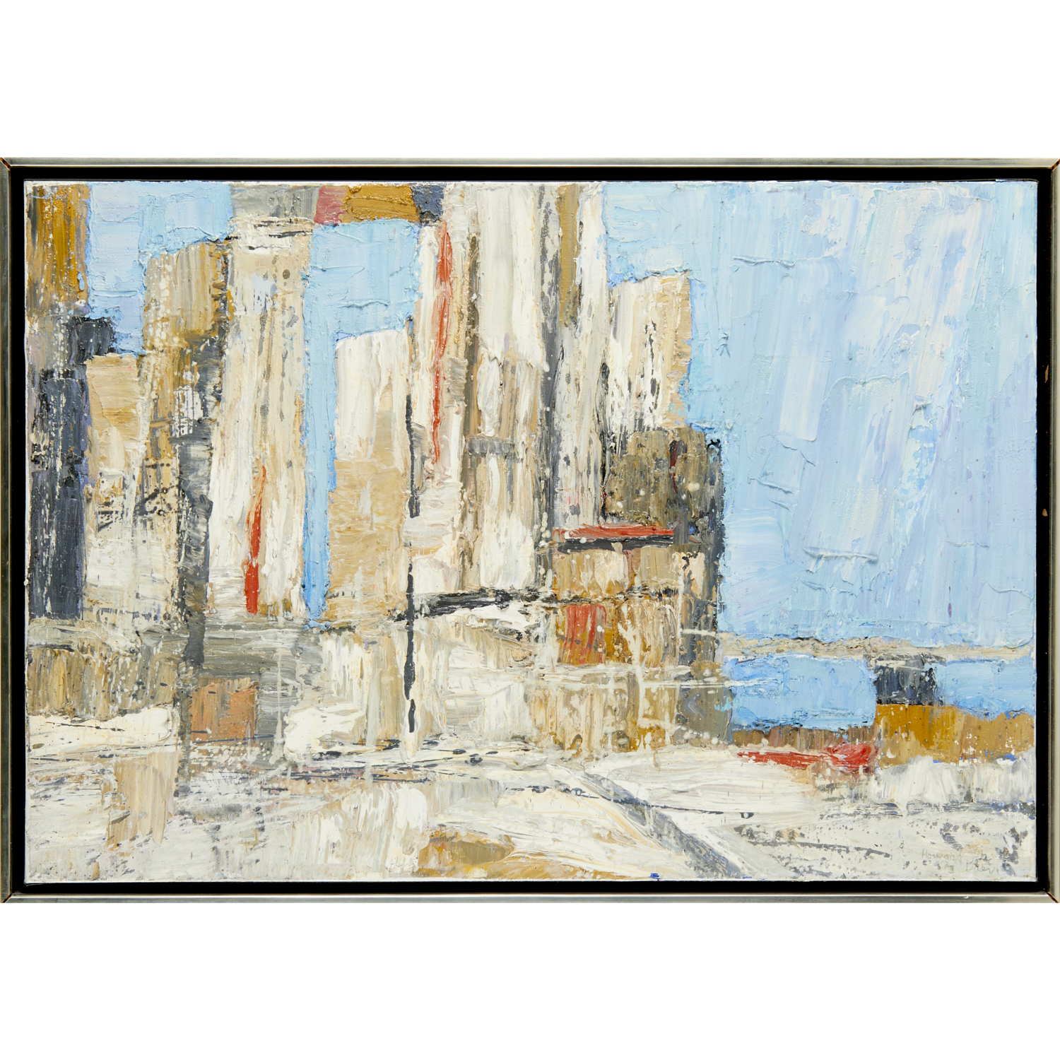 Appraisal: HOWARD BAER IMPASTO OIL ON CANVAS Howard Baer American -