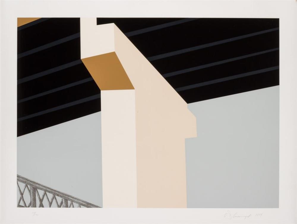 Appraisal: ALLAN D'ARCANGELO American - Bridge silkscreen and lithograph on paper