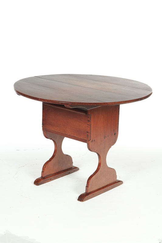 Appraisal: DIMINUTIVE HUTCH TABLE Probably Hudson River Valley th century maple