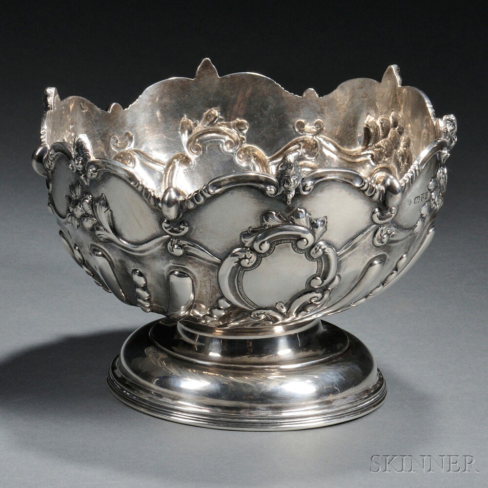 Appraisal: Edward VII Sterling Silver Monteith Bowl Chester - George Nathan