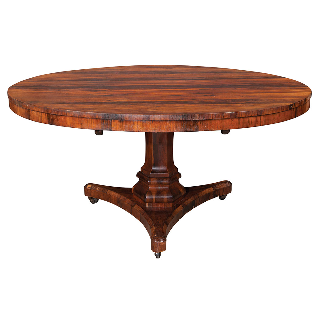 Appraisal: William IV Rosewood Breakfast Table Second quarter of the th