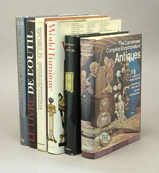 Appraisal: DECORATIVE ART Approx books related to antiques collectibles and decorative