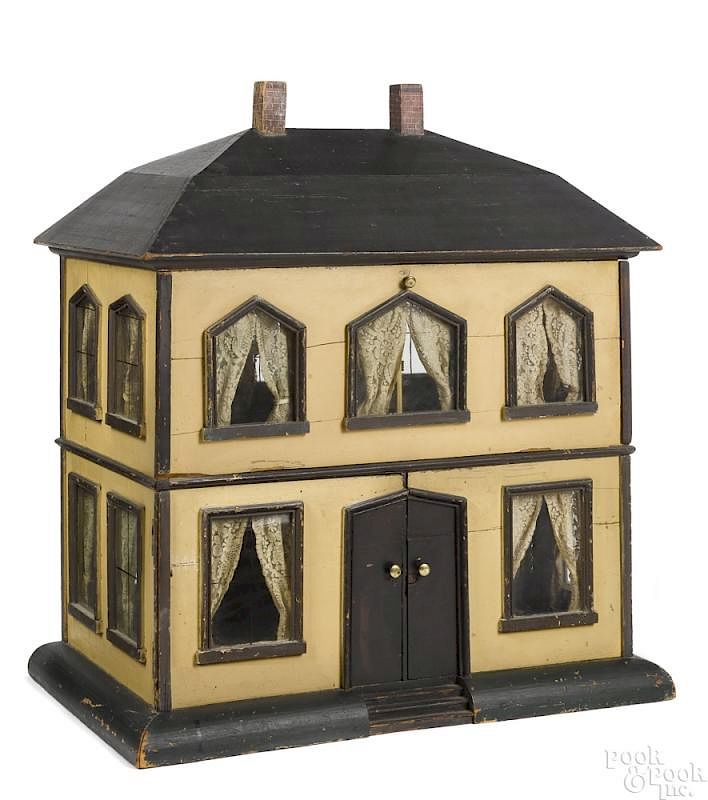 Appraisal: Vermont Mansard Roof painted Victorian doll house Vermont Mansard Roof