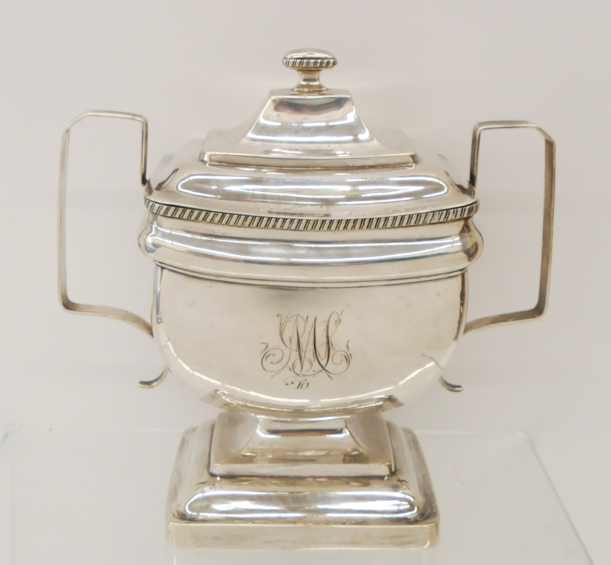 Appraisal: Early American Sterling Sugar Urn William Hart Philadelphia Circa -