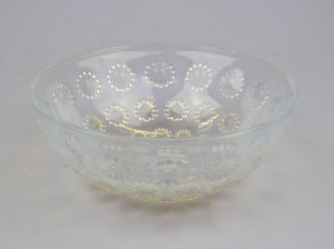 Appraisal: A Lalique bowl moulded with daisy heads possibly 'Fleurville' pattern