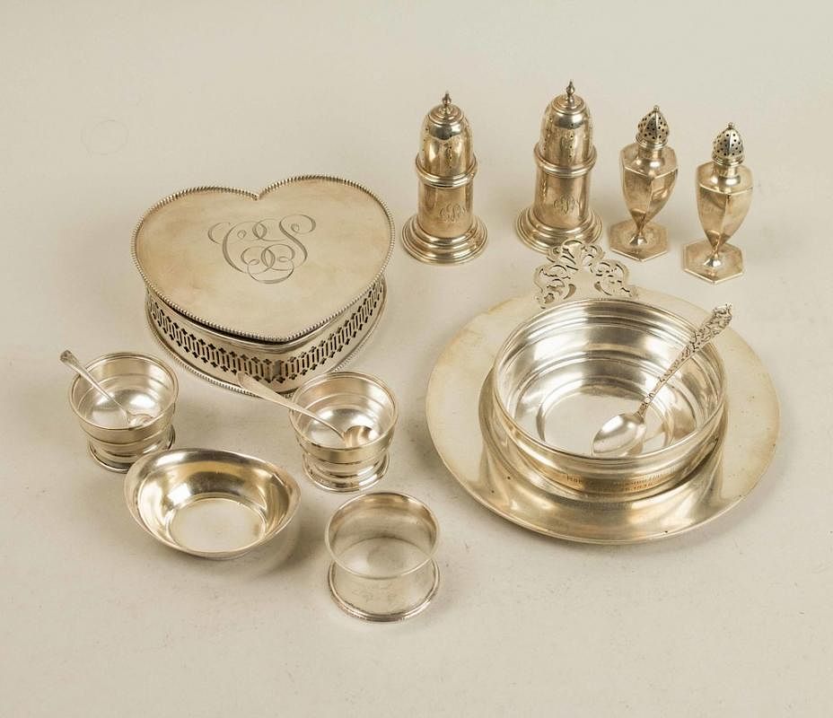 Appraisal: Assorted Sterling Silver Fourteen pieces of assorted sterling silver comprising