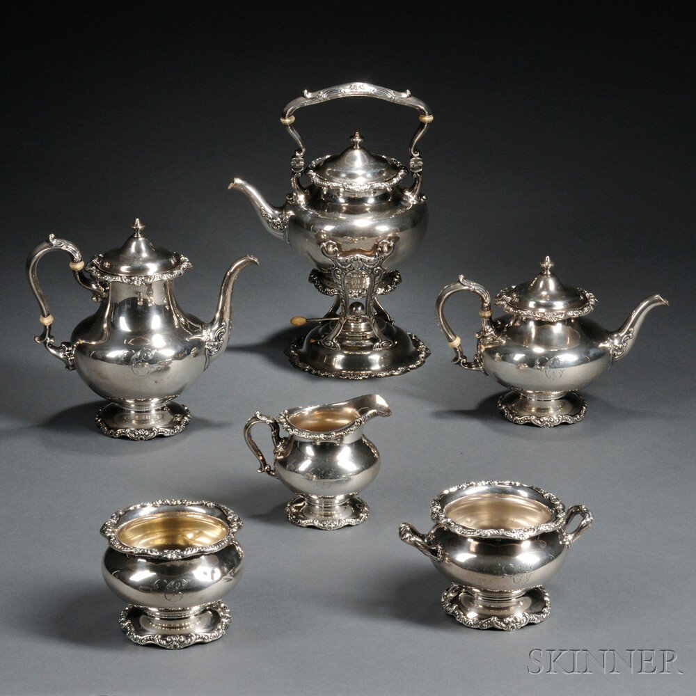 Appraisal: Six-piece Gorham Sterling Silver Tea and Coffee Service Providence Rhode