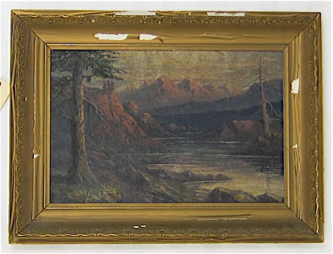 Appraisal: ATTRIBUTED TO EDWIN EVANS OIL ON CANVAS Washington late th