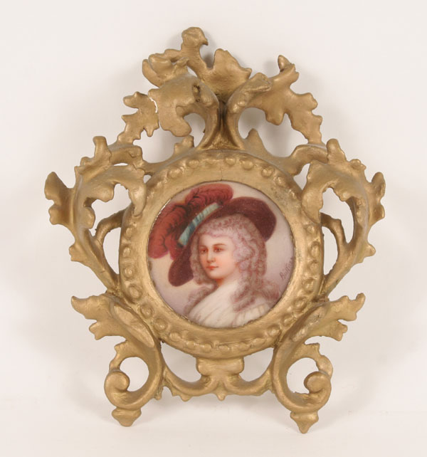 Appraisal: German miniature portrait of the Duchess of Devonshire hand painted