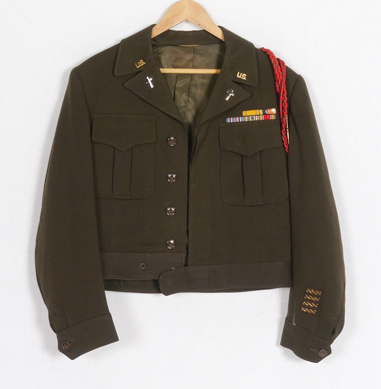 Appraisal: US ARMY CHAPLAIN IKE JACKET Unmarked as to size original