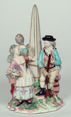 Appraisal: A DERBY PORCELAIN FIGURAL GROUP early th century the Four