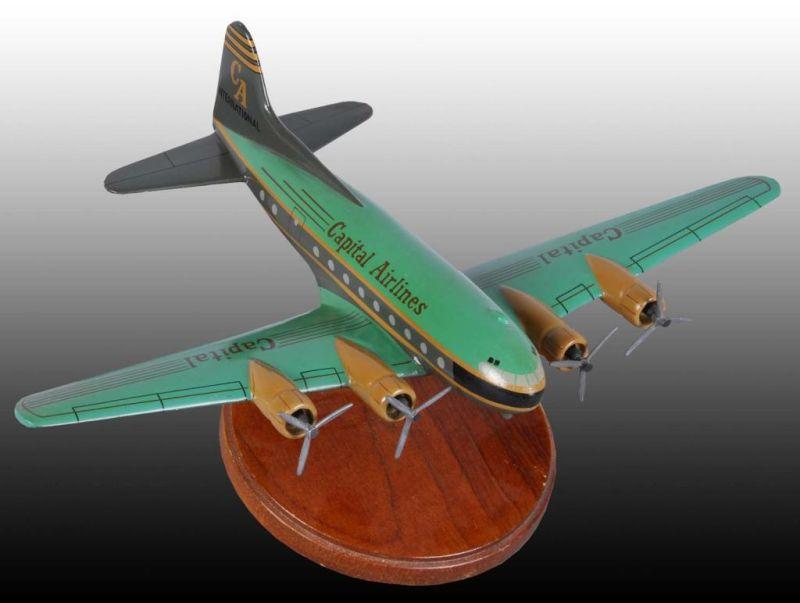 Appraisal: Capital Airlines Airplane Display on Stand Description Marked CA International