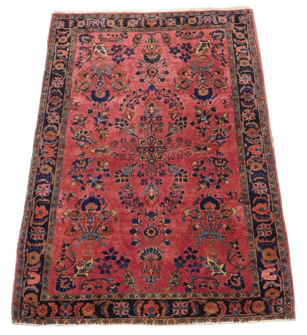 Appraisal: RUG Antique Persian fine Sarouk ' x ' hand-made no