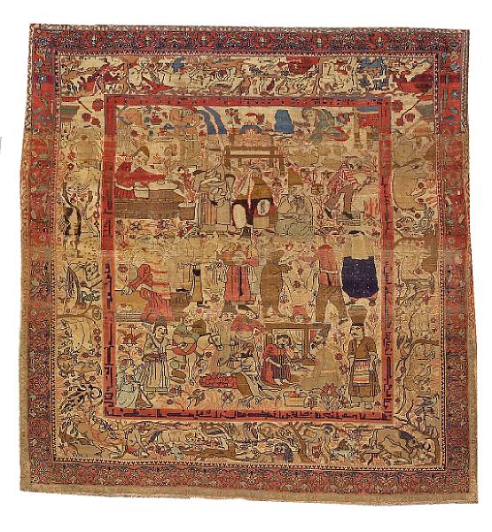 Appraisal: A Mohtasham Kashan rug Central Persia late th century size