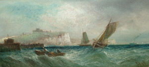 Appraisal: Follower of William Archibald Wall - - Coastal shipping scenes