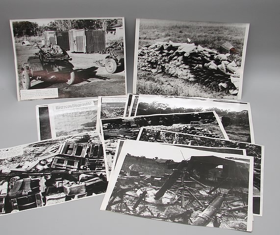 Appraisal: Grouping of - x wire photos dated May Envelope presents