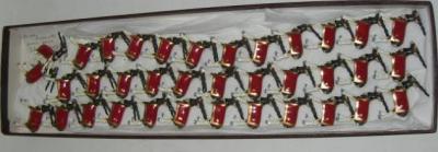 Appraisal: Thirty six Britains metal Royal Fusiliers black buck mascots E