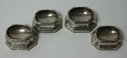 Appraisal: A pair of George II silver trencher salts Edward Wood