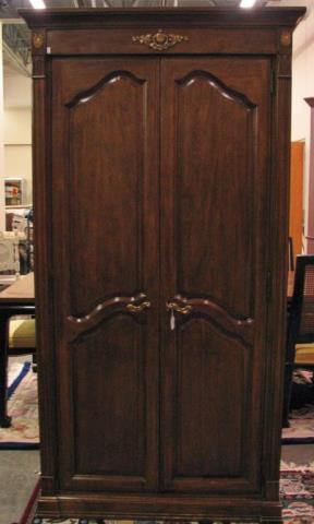 Appraisal: Davis Cabinet Company vintage period style armoire two full-length raised