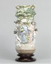 Appraisal: Lladro Japanese Vase G Sculptor Salvador Debon Issued Retired Apprx