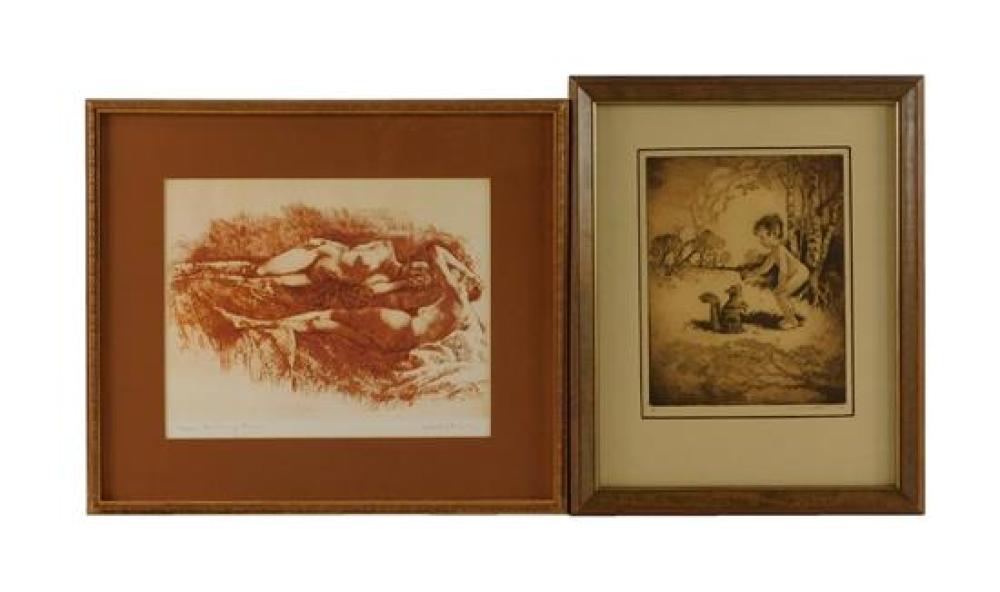 Appraisal: Two th C prints including Milo Winter American - engraving