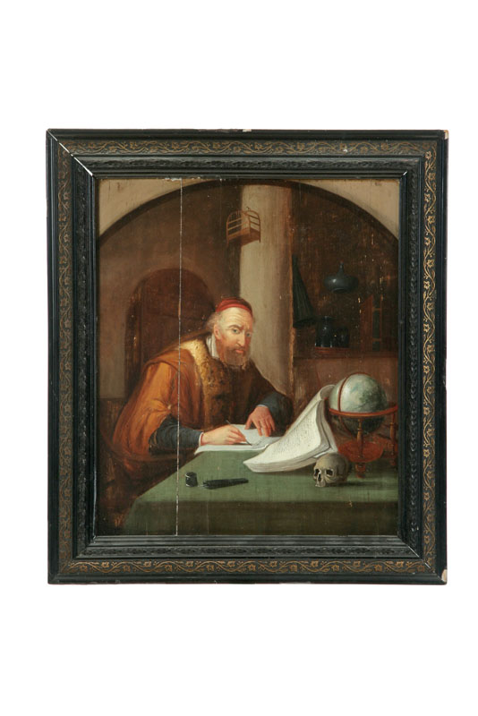 Appraisal: PORTRAIT OF A PHYSICIAN EUROPEAN SCHOOL TH CENTURY Oil on